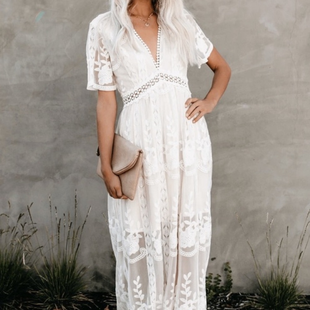 White Lace Dress
